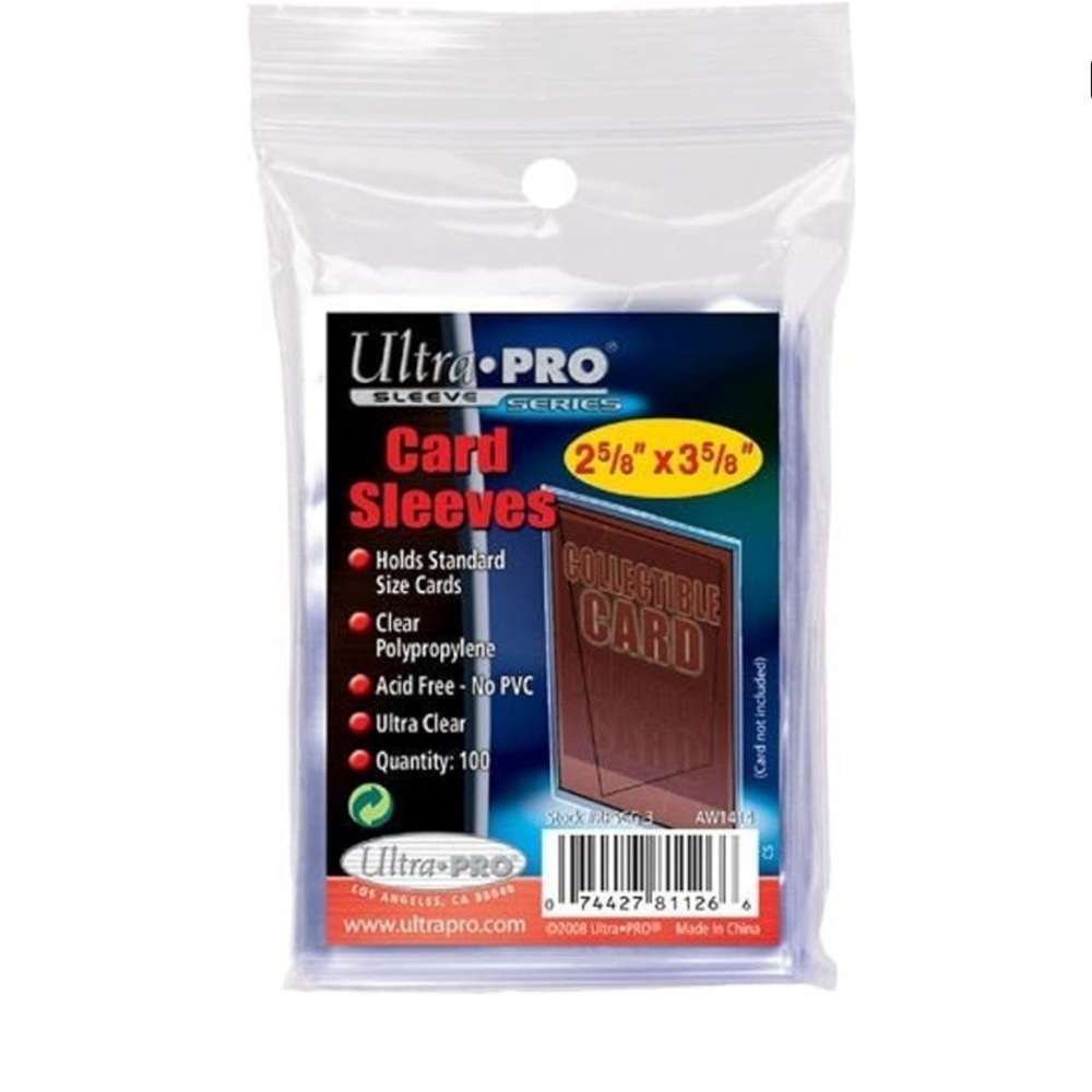 Ultra-Pro soft card sleeves 100 count in pack